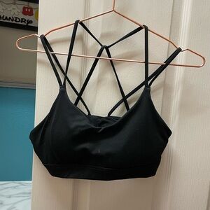 Black Strappy Women's Bralette